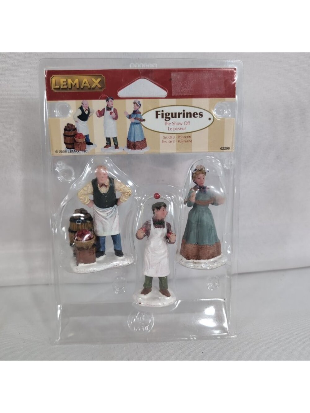 Lemax The Show Off #62298 Christmas Village (Set of 3) Juggler Figurines RETIRED